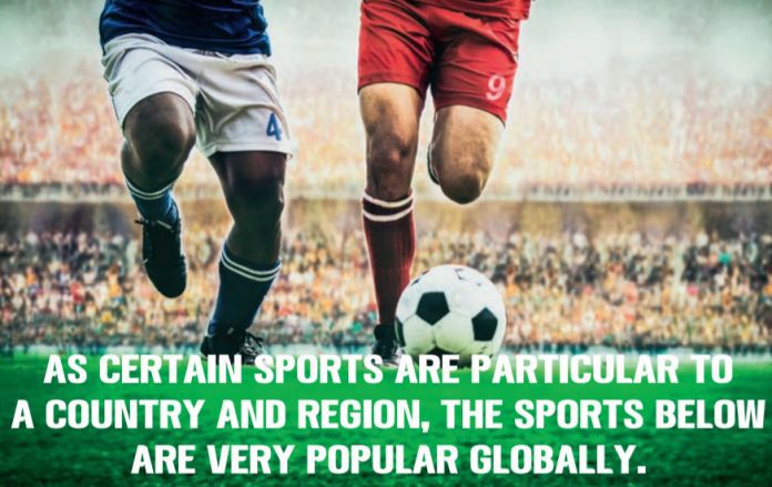 The most popular sports in the world