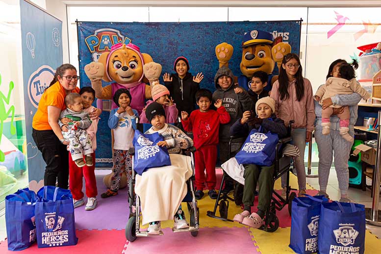 Marca Paw Patrol (Nickelodeon) y Real Plaza se unen llevar alegría a niños de Albergues peruanos