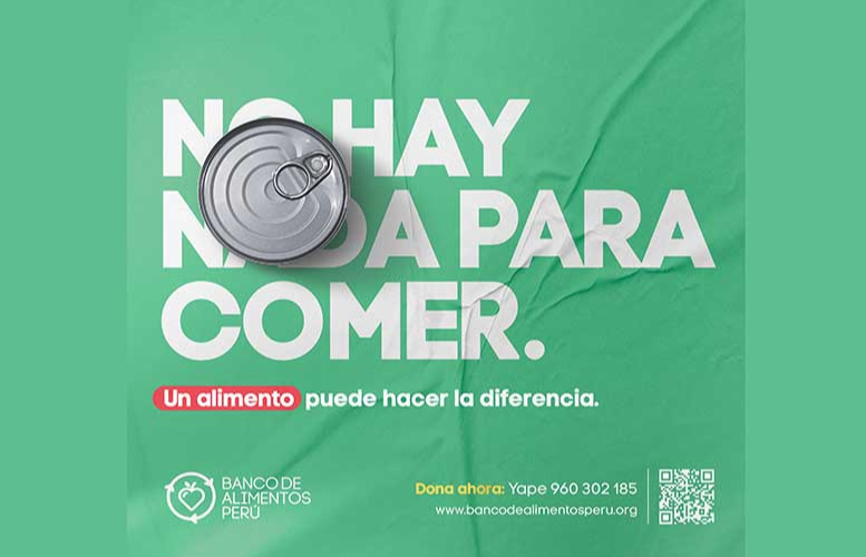 “No hay nada para comer”: campaña del BAP que nos invita a reflexionar sobre la inseguridad alimentaria