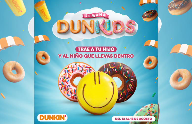 Dunkin’ Celebra el Día del Niño con un 3×2 con la Campaña “Dunkids”