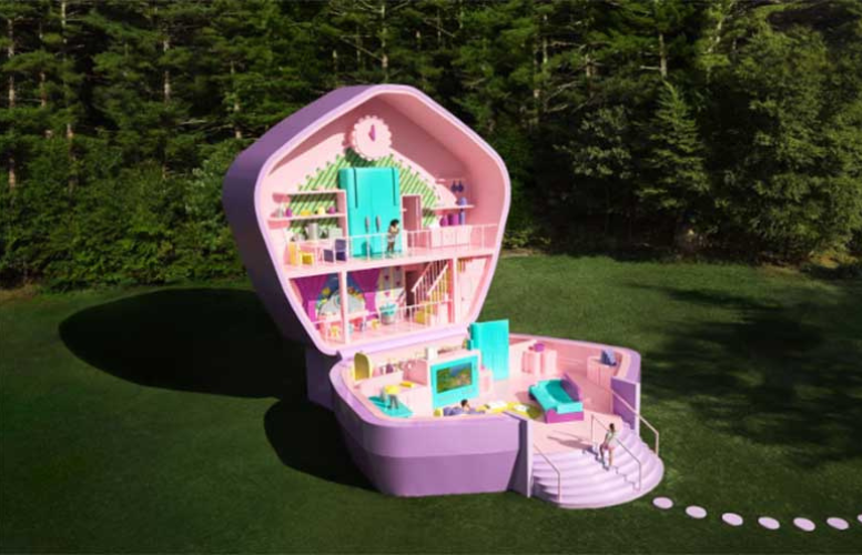 La casa de los 90s de Polly Pocket ahora existe en tamaño real y puedes quedarte en ella